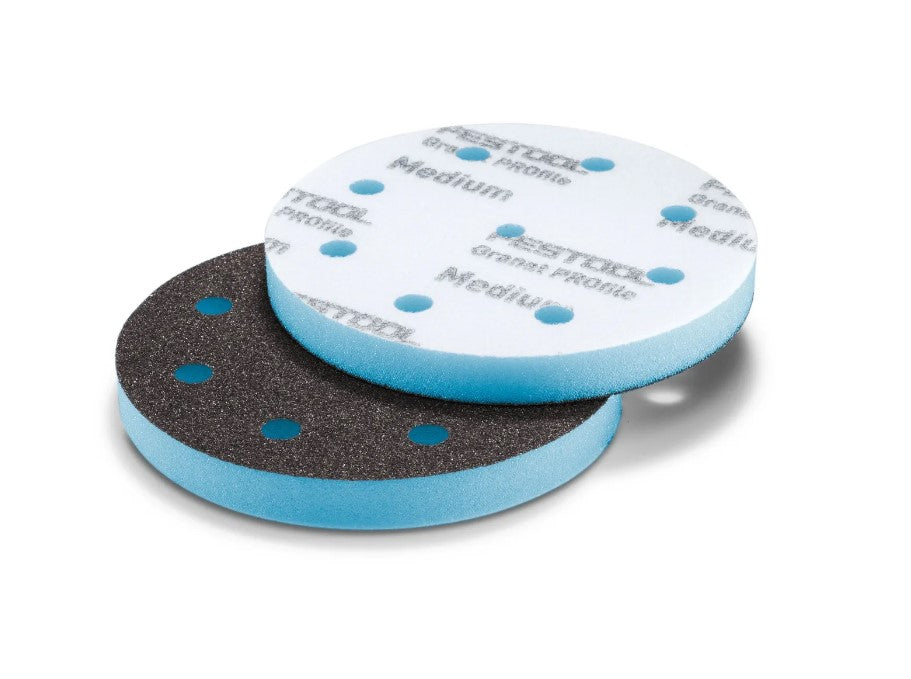 Festool Granat PROfile 5" Disc Foam Abrasive, Medium P120–P180, 10-Pack 578796