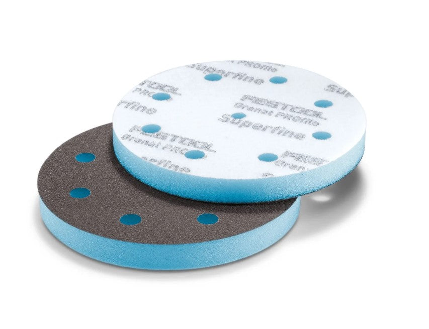 Festool Granat PROfile 5" Disc Foam Abrasive, Superfine P500–P600, 10-Pack 578798