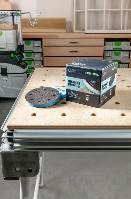 Festool Granat PROfile 5" Disc Foam Abrasive, Superfine P500–P600, 10-Pack 578798