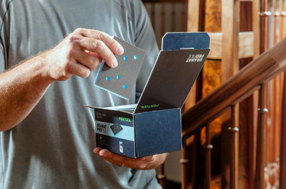 Festool Granat PROfile 3" x 4" Sheet Foam Abrasive, Mix P120–P600, 10-Pack 578811