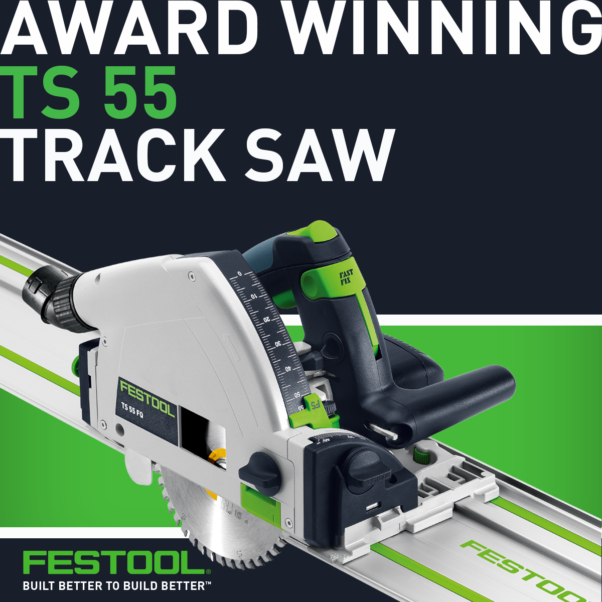 Festool Plunge Cut Track Saw TS 55 F Set w/ 55 in. Guide Rail FS 1400 577014KIT