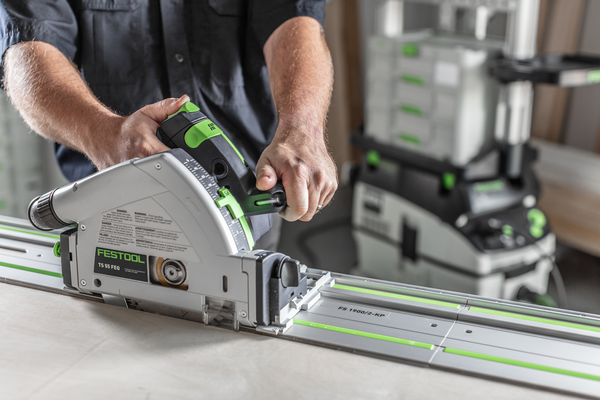 Festool Plunge Cut Track Saw TS 55 F Set w/ 55 in. Guide Rail FS 1400 577014KIT