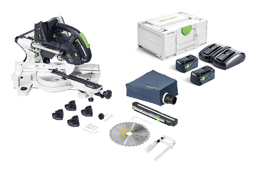 Festool KAPEX KSC 60 EB Cordless Sliding Compound Miter Saw w/ 5.0Ah Battery Kit 577176KIT