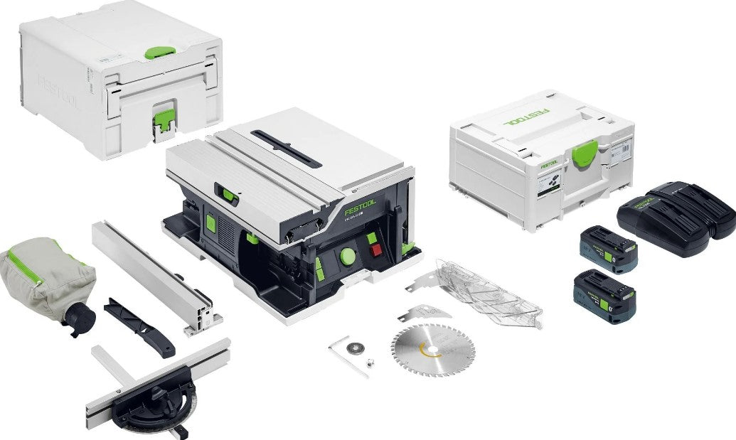 Festool CSC SYS 50 Cordless Table Saw EBI-Plus Kit with Energy Set (2x 5.0Ah Batteries & Duo Charger) 577378KIT