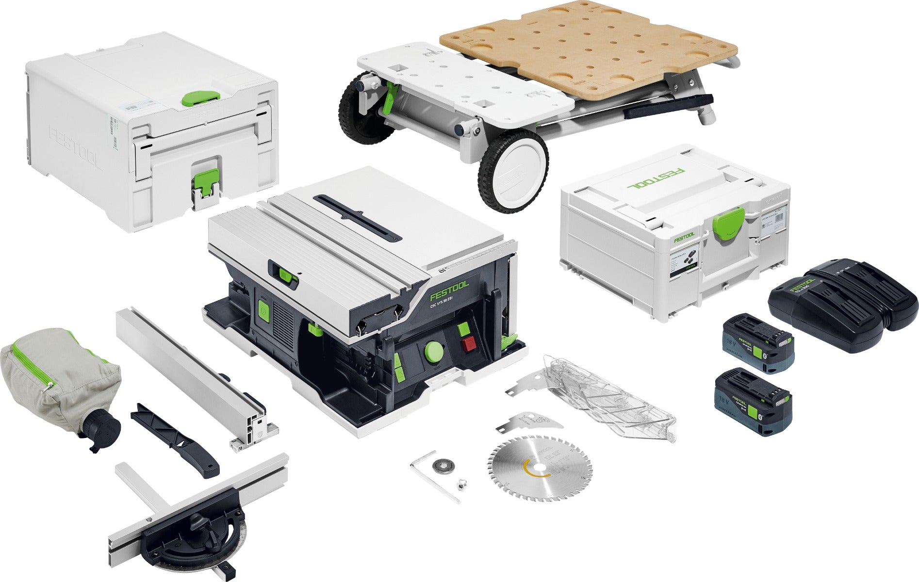 Festool CSC SYS 50 Cordless Table Saw Set with UG Underframe & Energy Kit 577383KIT