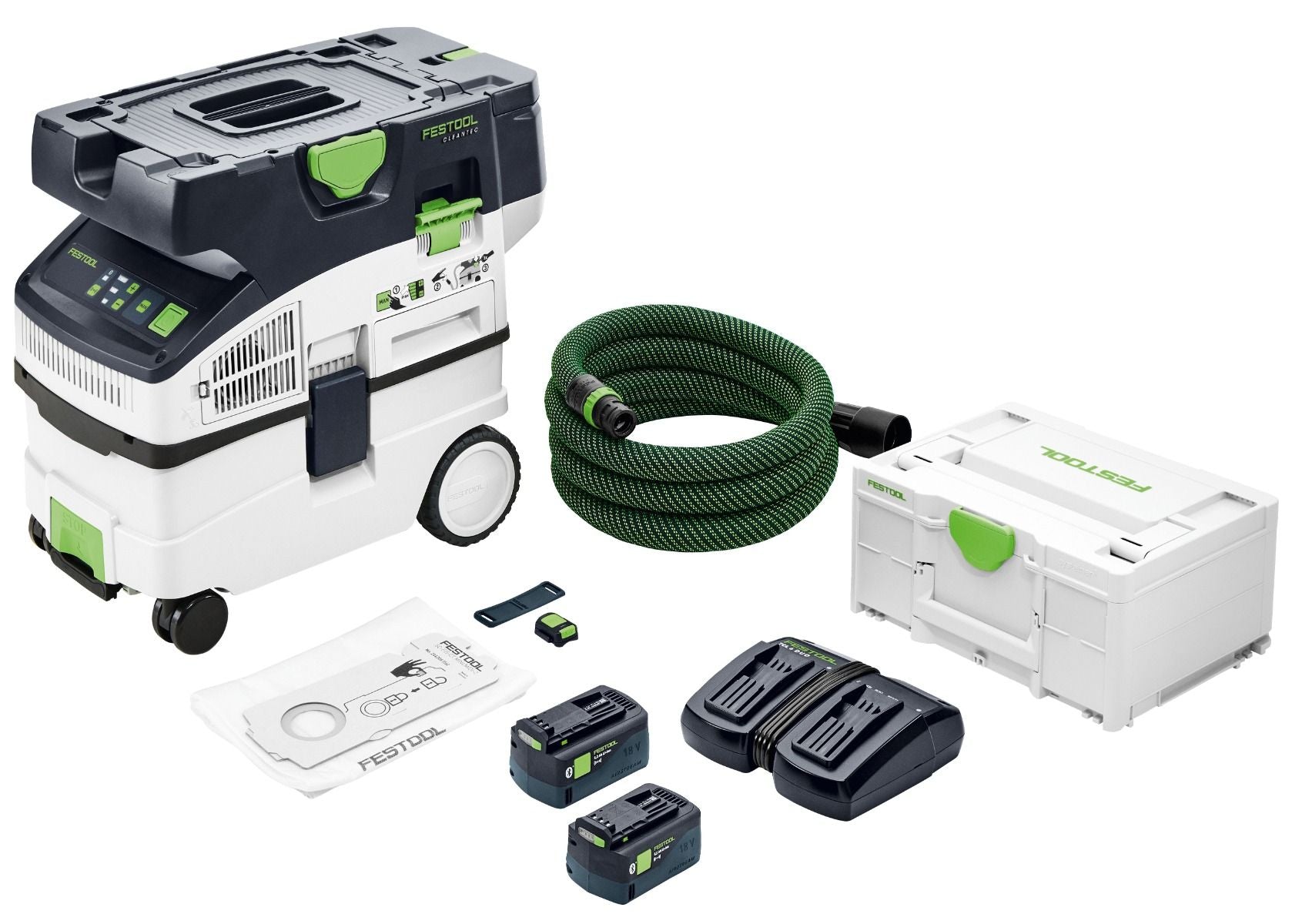 Festool Cordless Mobile Dust Extractor CTC MIDI I HEPA-Plus Set 577506KIT