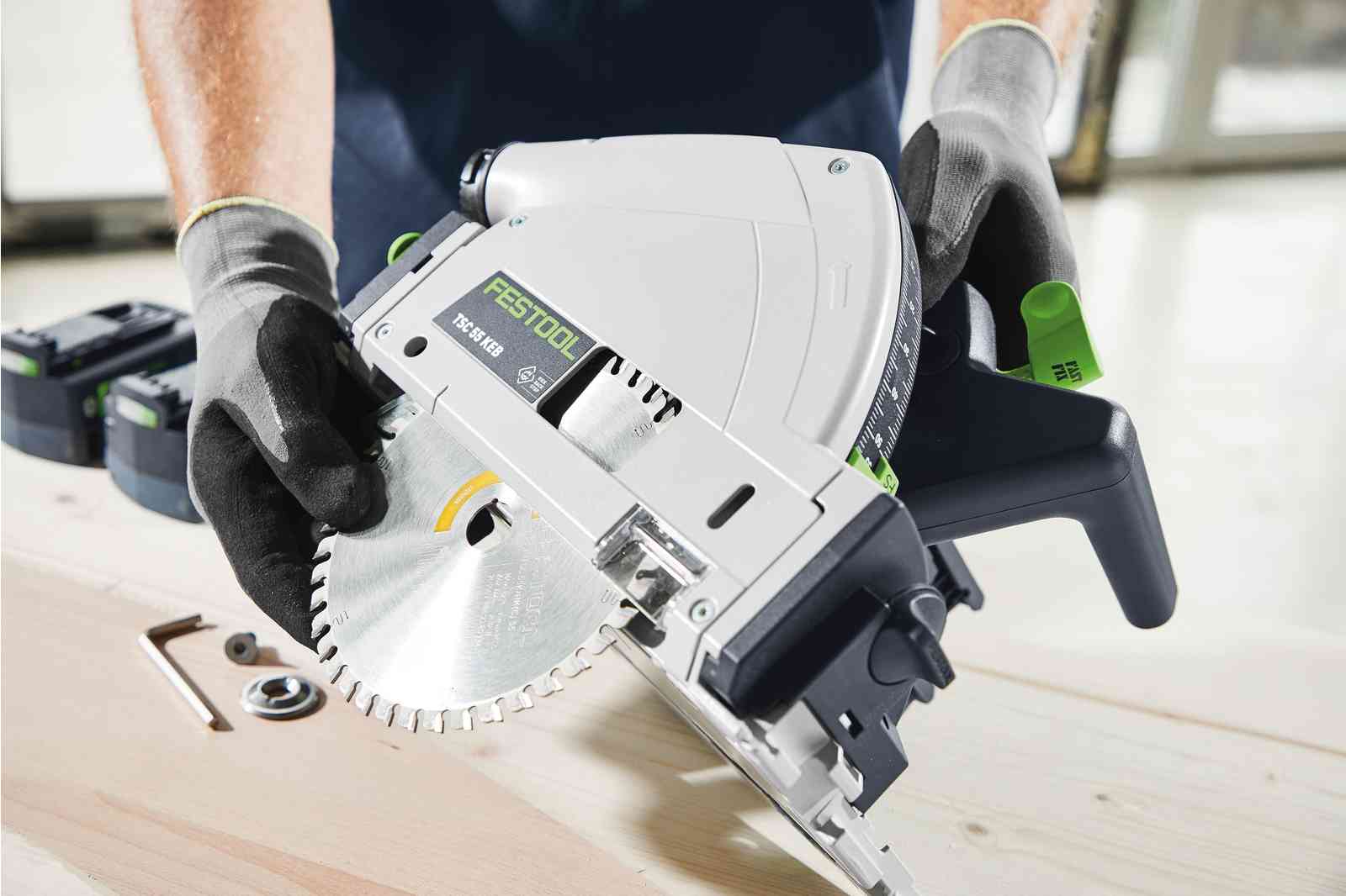 Festool Cordless Track Saw TSC 55 K Set w/ 55 in. Guide Rail FS 1400 and 5.0Ah Kit 577664KIT