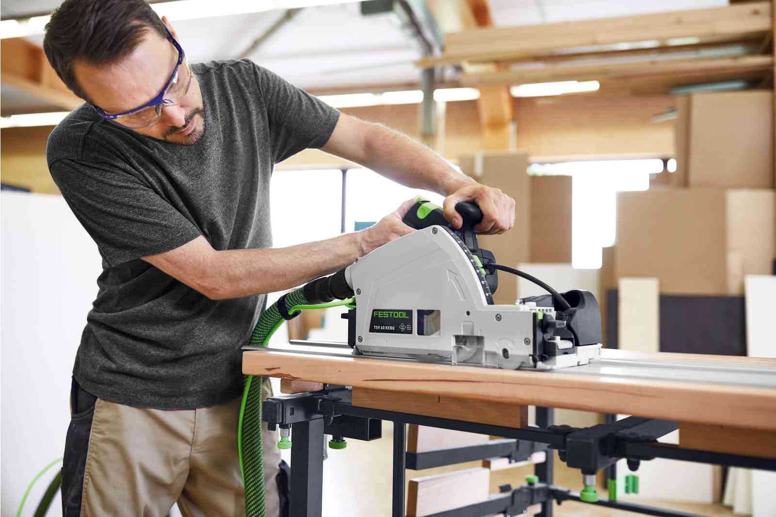 Festool Plunge Cut Scoring Track Saw TSV 60 KEB-F-Plus-FS w/ 75 in. Guide Rail FS 1900 577748KIT