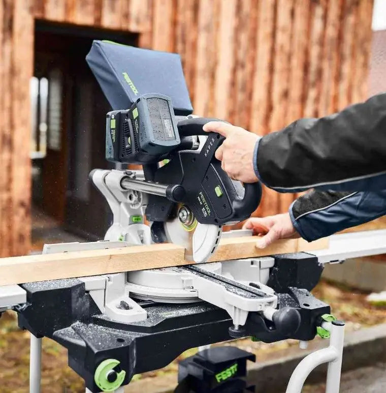 Festool KAPEX KSC 60 Cordless Sliding Compound Miter Saw Kit, 2x 8.0 Ah Batteries & Chargers 579356