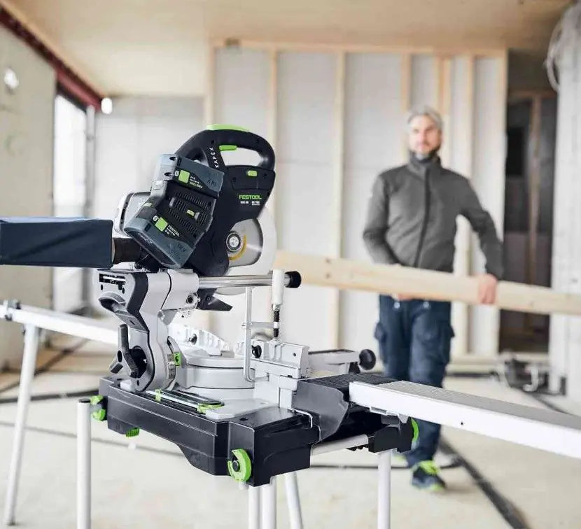 Festool KAPEX KSC 60 Cordless Sliding Compound Miter Saw Kit, 2x 8.0 Ah Batteries & Chargers 579356