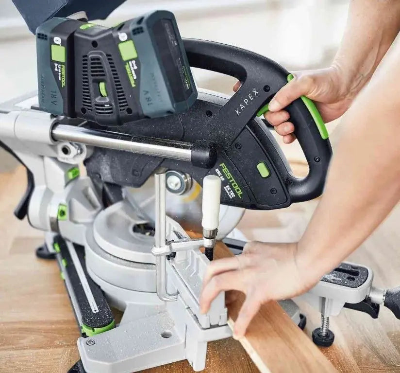 Festool KAPEX KSC 60 Cordless Sliding Compound Miter Saw Kit, 2x 8.0 Ah Batteries & Chargers 579356
