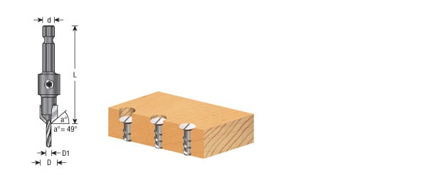 Amana Tool Quick Countersink 3/8 in Dia. 55260