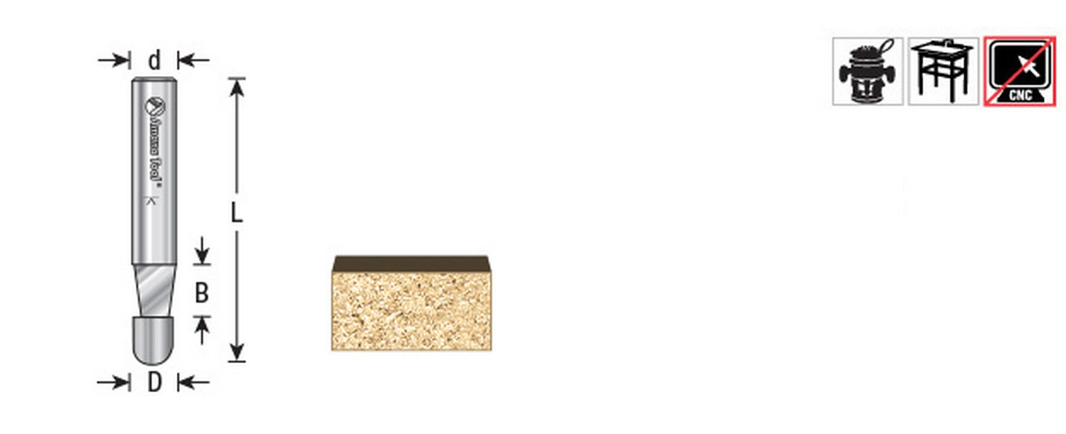 Amana Tool Panel Pilot 7 Degree Solid CD 51202