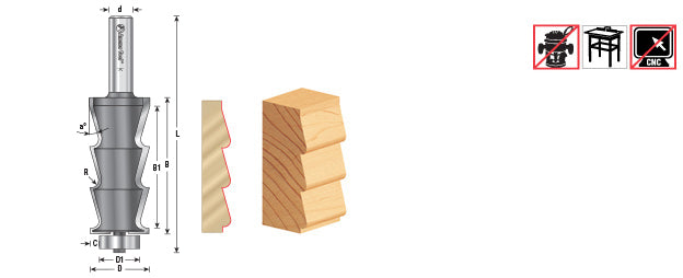 Amana Tool Louver Router Bit 54246