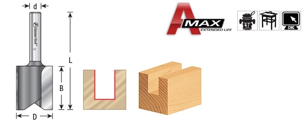 Amana Tool 2 Flute 5/8 Dia. 1/4 in Shank 45249