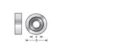 Amana Tool Slot Cutter Bearing For 1/4 in 47727