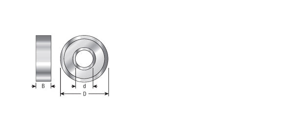 Amana Tool RUB Collar 1-1/2 in O.D & 1/2 in I.D 47806