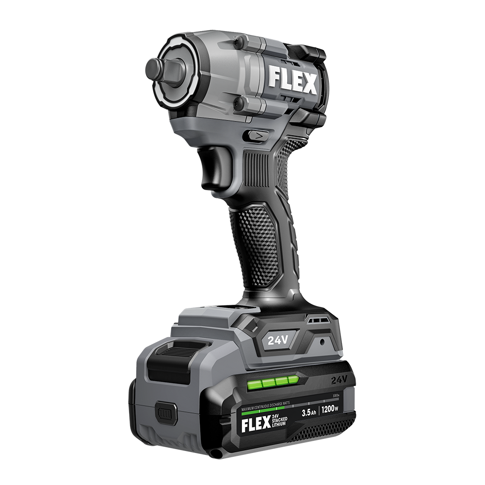 Flex Tools 1/2" Compact Impact Wrench Stacked Lithium Kit FX1431-1F
