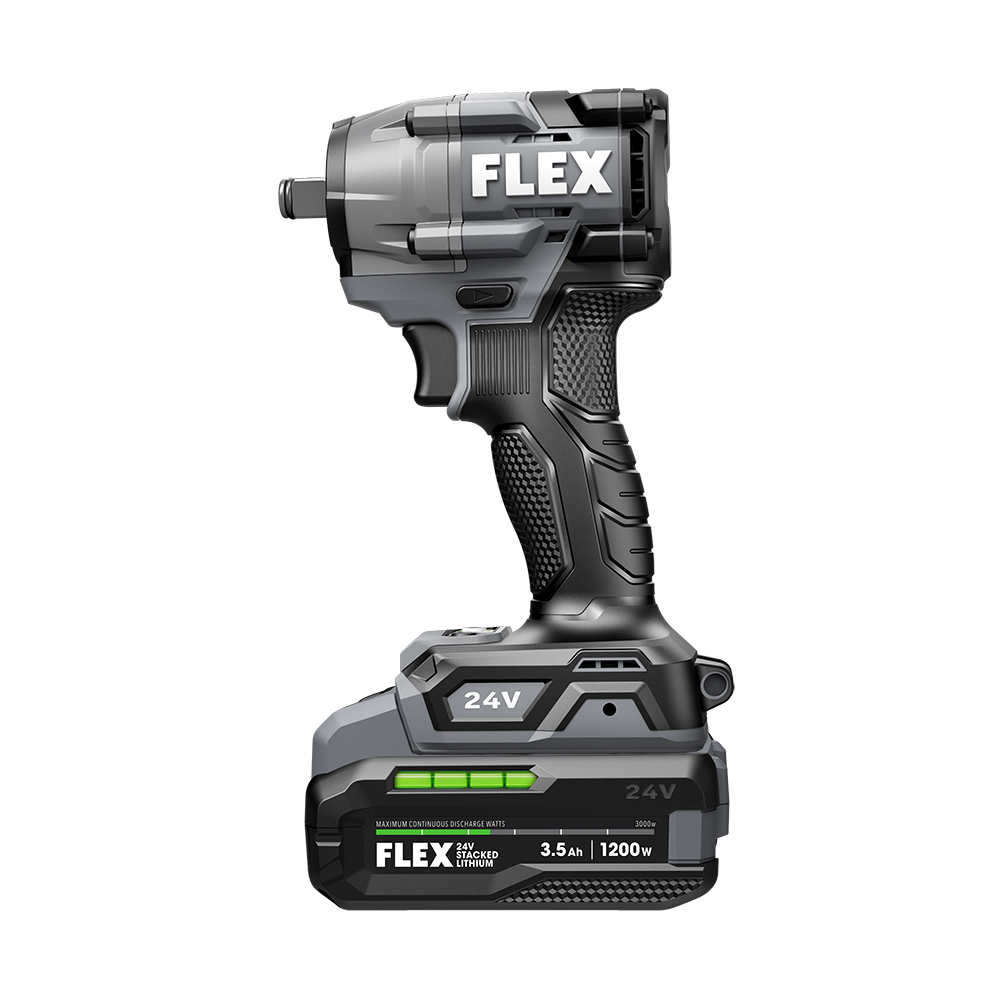 Flex Tools 1/2" Compact Impact Wrench Stacked Lithium Kit FX1431-1F