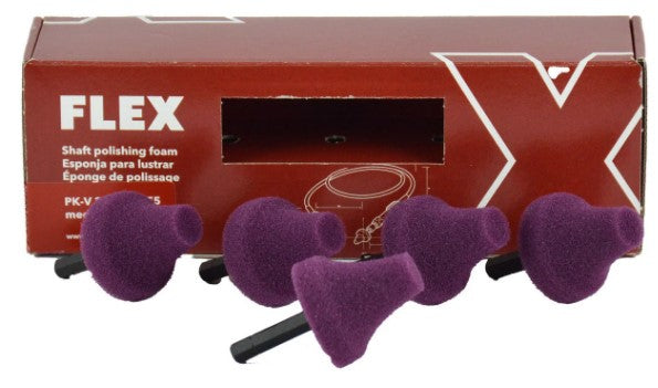 Flex Tools FS 140 Cone Foam Pad Set - Violet (Medium/Polish) 530078