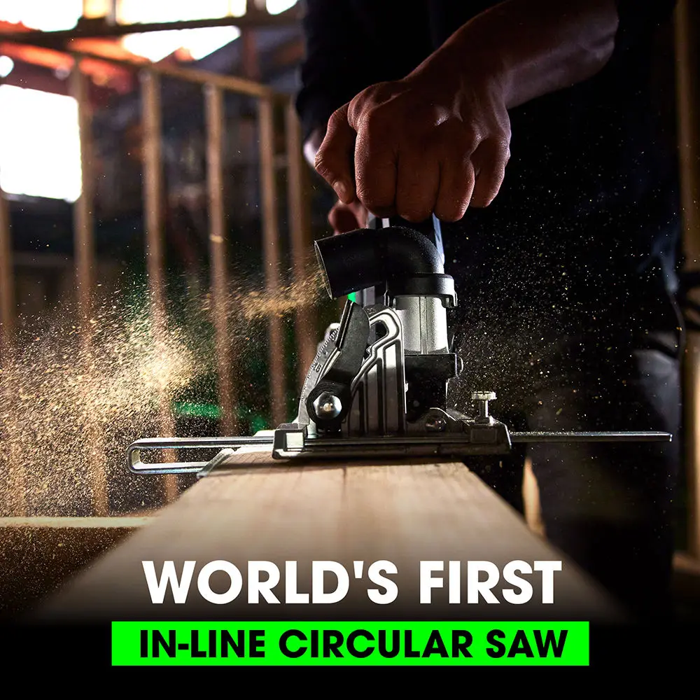 Flex Tools 6-1/2" In-Line Circular Saw Kit FX2131A-1C
