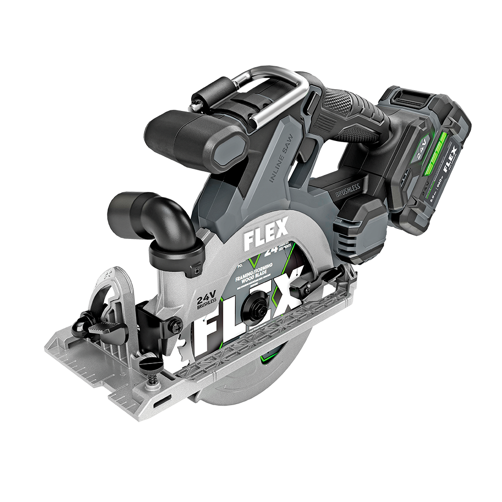 Flex Tools 6-1/2" In-Line Circular Saw Kit FX2131A-1C