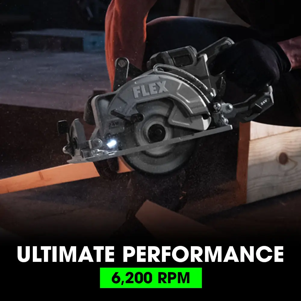 Flex Tools 7-1/4" Rear Handle Circular Saw (Tool Only) FX2141R-Z