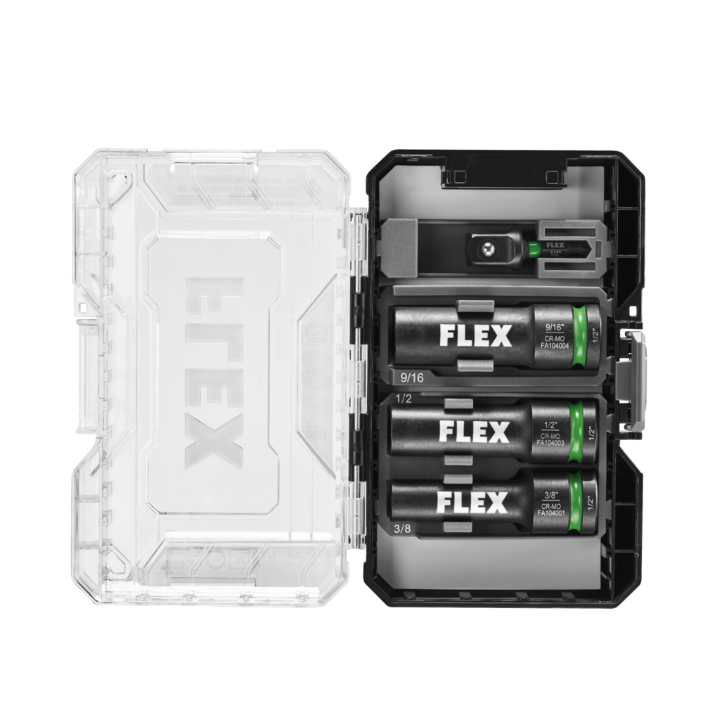 Flex Tools 4 Pc. Thin Wall Deep Well Socket Set FAM10402-4