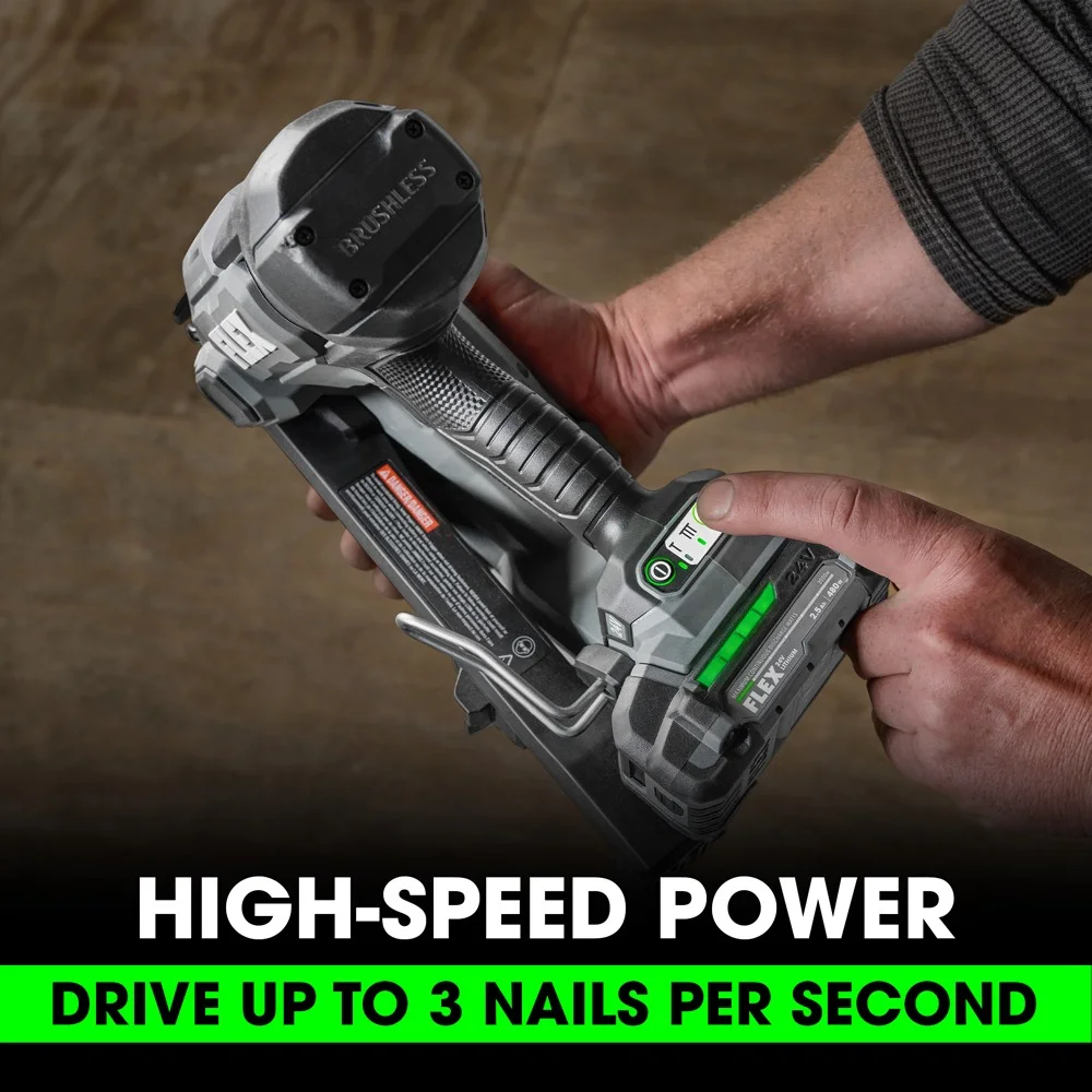 Flex Tools 15Ga Angled Finish Nailer Kit FX4311B-1A