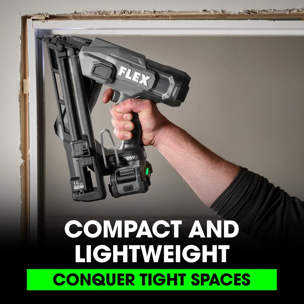 Flex Tools 15Ga Angled Finish Nailer Kit FX4311B-1A