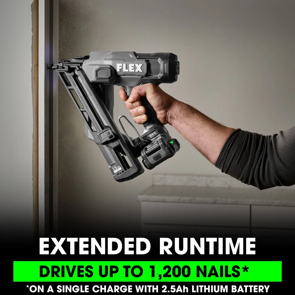 Flex Tools 15Ga Angled Finish Nailer (Tool Only) FX4311B-Z