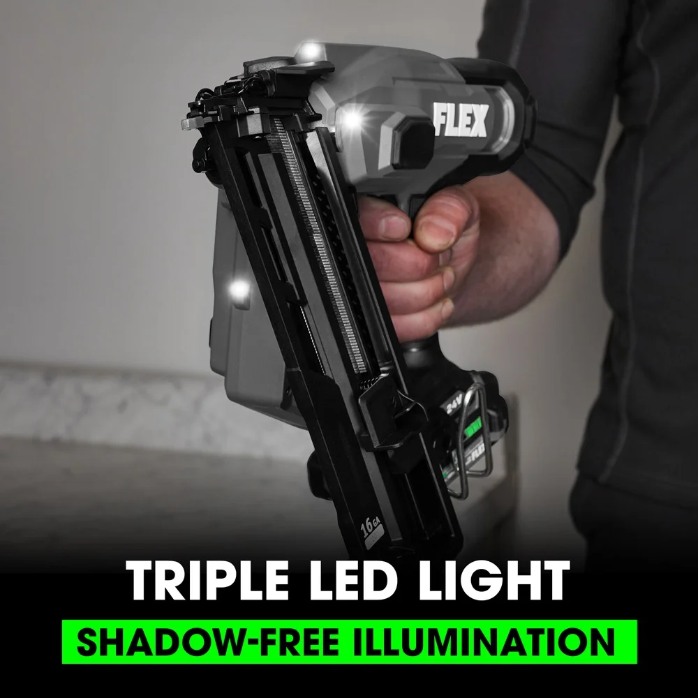 Flex Tools 16Ga Angled Finish Nailer (Tool Only) FX4321A-Z