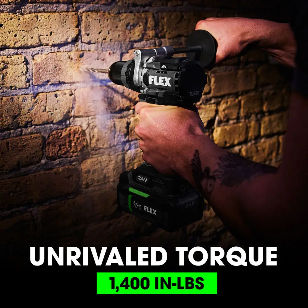 Flex Tools Hammer Drill and Quick Eject Impact Driver Combo Kit FXM202-2B
