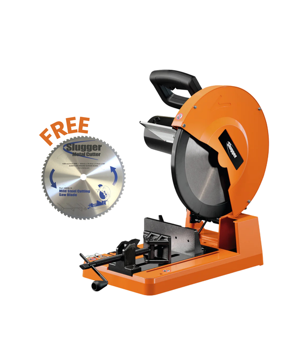 Fein MCCS14 14" Slugger Metal Cutting Chop Saw Bundle w/ Free MCBL14 Mild Steel Blade