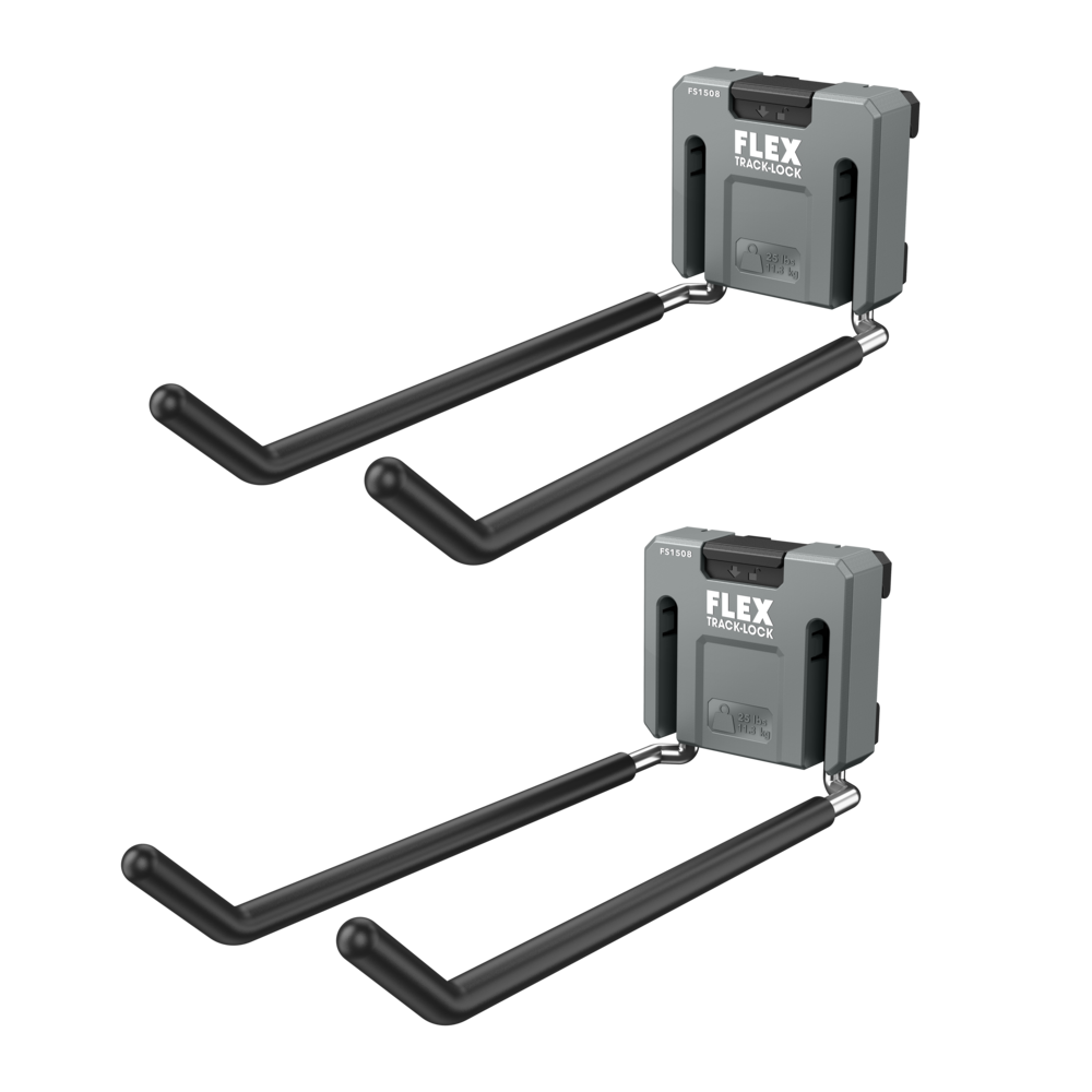 Flex Tools TRACK-LOCK Large Folding Dual Straight Hook-2 Pack FS1508-2