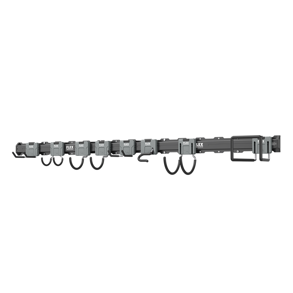 Flex Tools TRACK-LOCK 10-Pc. All Purpose Wall Storage Set FSM1502-10