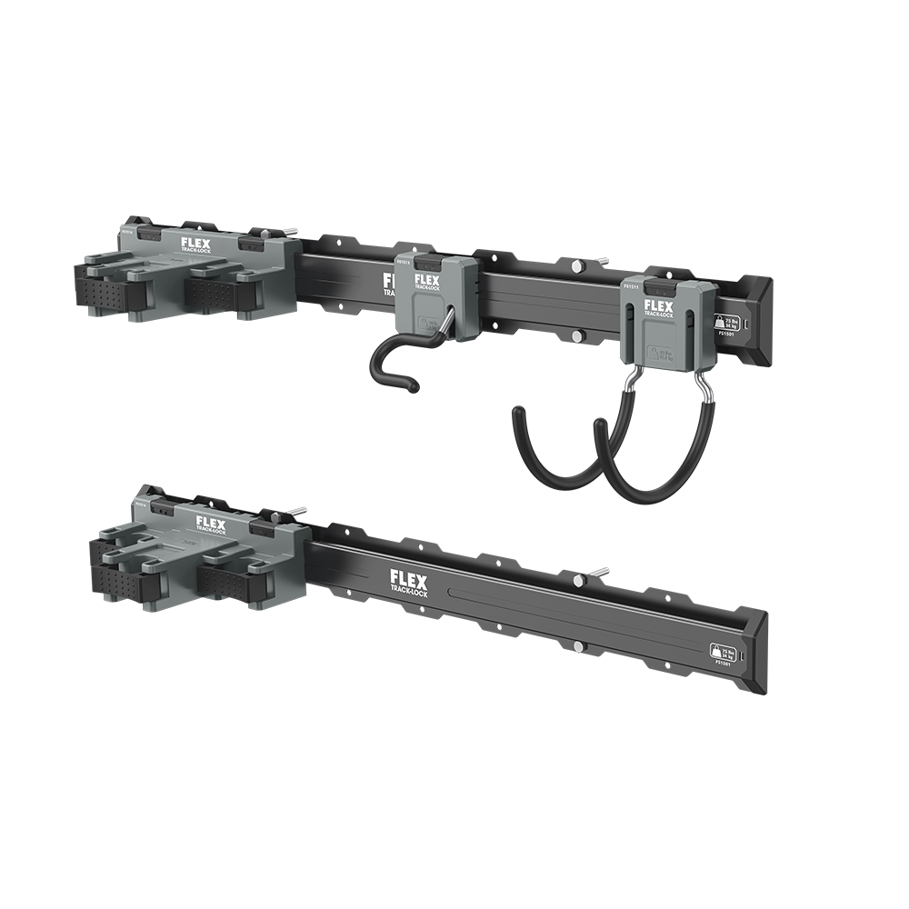 Flex Tools TRACK-LOCK 6-Pc. Landscaping Tool Wall Storage Set FSM1503-6