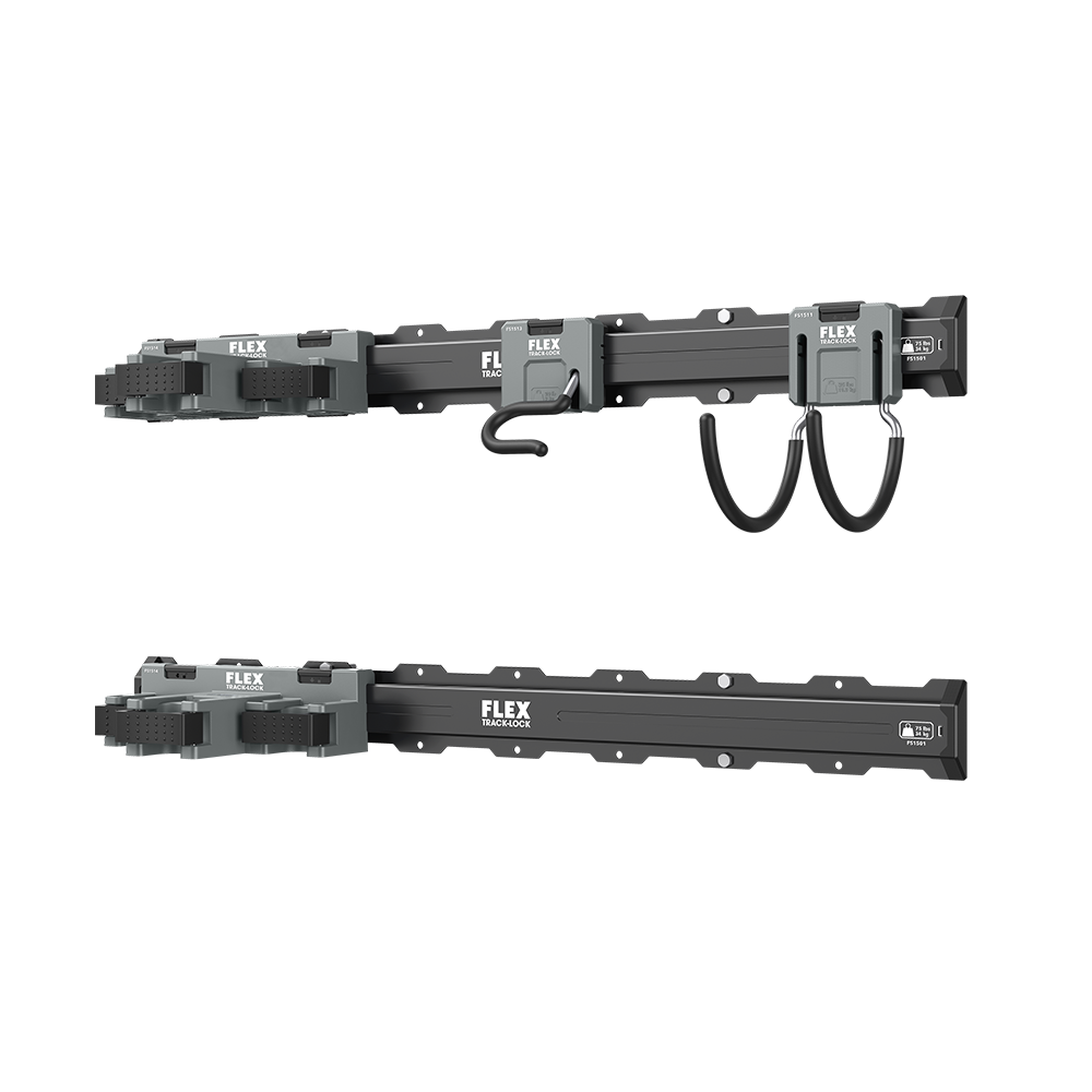 Flex Tools TRACK-LOCK 6-Pc. Landscaping Tool Wall Storage Set FSM1503-6