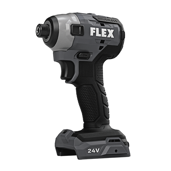 Flex Tools 24V Cordless Brushless 4-Piece Combo Kit with Reciprocating Saw, Oscillating Multi-Tool, Drill Driver, Impact Driver, (2) 2.5Ah Batteries FXM404-2A
