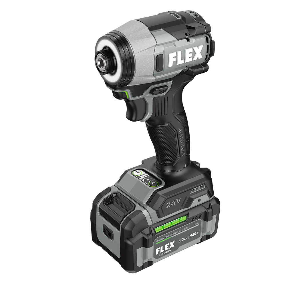 Flex Tools 1/4" Quick-Eject Multi-Mode Impact Driver Kit (2x 5.0Ah) FX1372A-2C