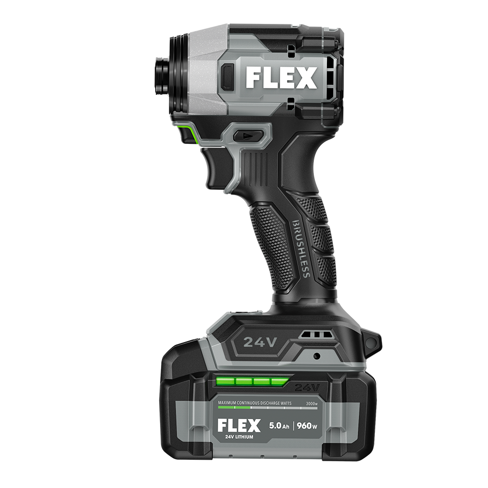 Flex Tools 1/4" Quick-Eject Multi-Mode Impact Driver Kit (2x 5.0Ah) FX1372A-2C