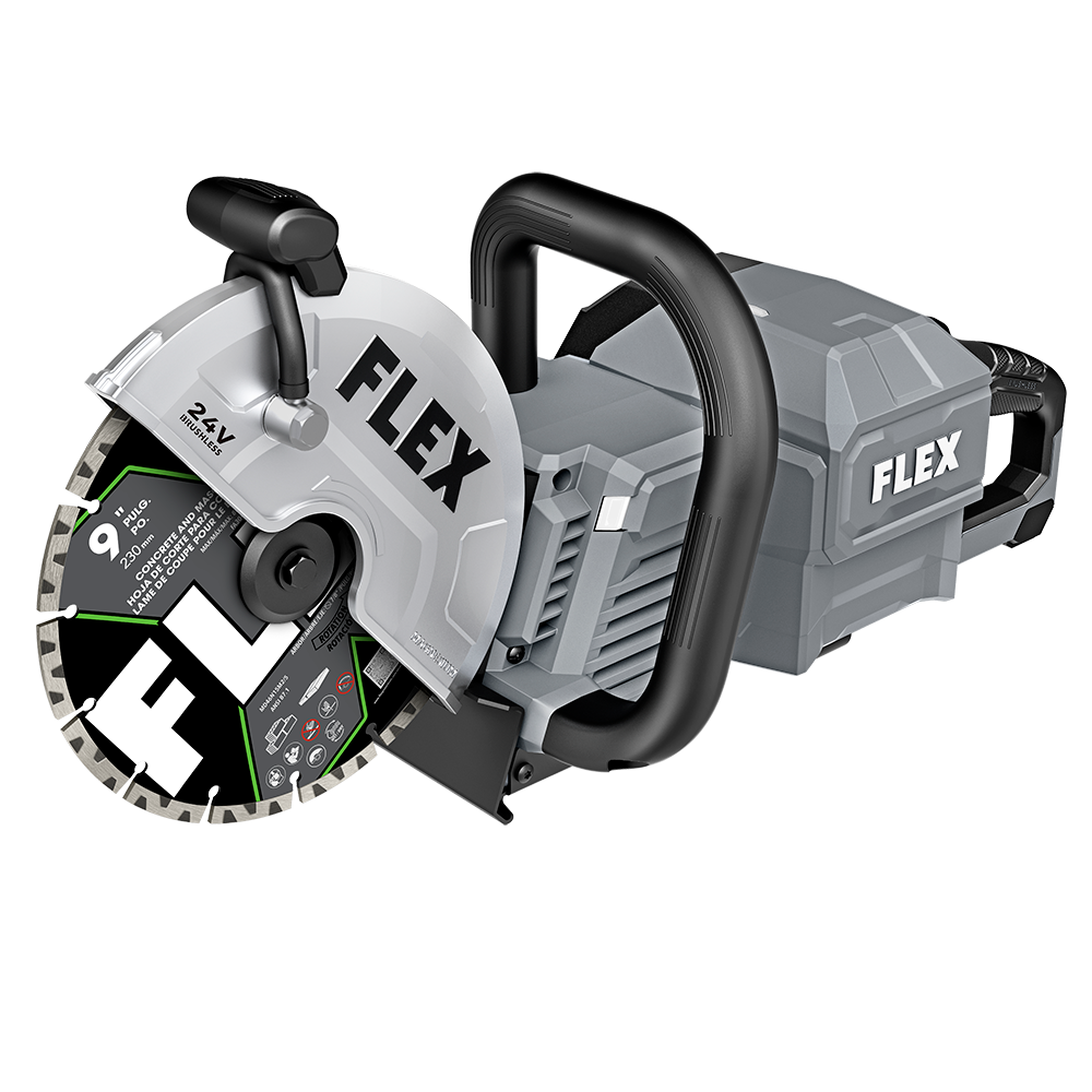 Flex Tools 24V Brushless 9 in. Handheld Cut-Off Saw Stacked Lithium Kit with (2) 10.0Ah Batteries FX2481-2J