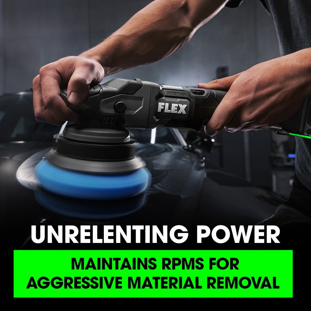 Flex Tools 24V Cordless Ultimate Polishing Combo: Random Orbital & Gear Driven Polishers Kit FX3321-FX3331-2C
