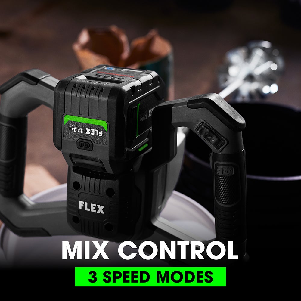 Flex Tools 24V Drywall Pro Kit: Screw Gun, Cut Out Tool & Mud Mixer FXM203-2AA-KIT