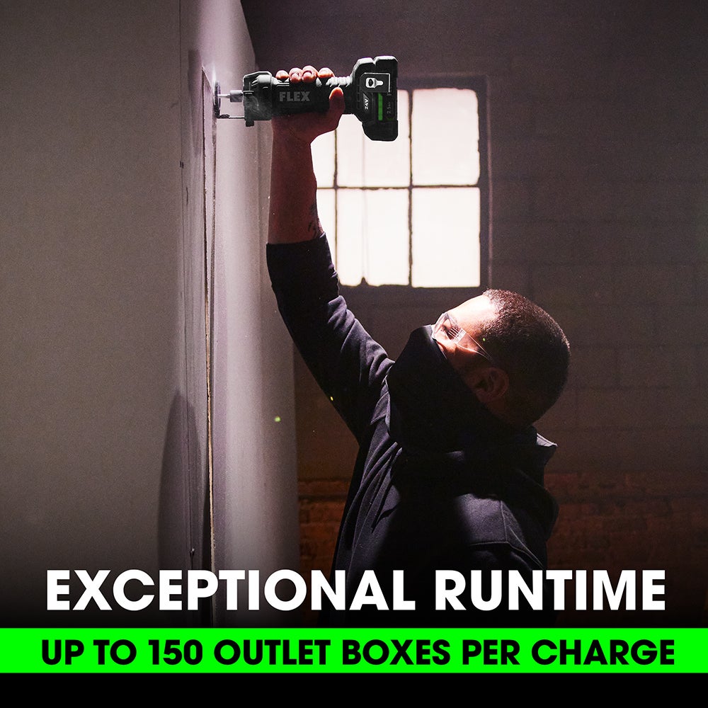 Flex Tools 24V Ultimate Drywall Pro Kit: Screw Gun w/ Magazine, Cut Out Tool & Mud Mixer FXM203-2A-KIT