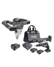 Flex Tools 24V Drywall Pro Kit: Screw Gun, Cut Out Tool & Mud Mixer FXM203-2AA-KIT