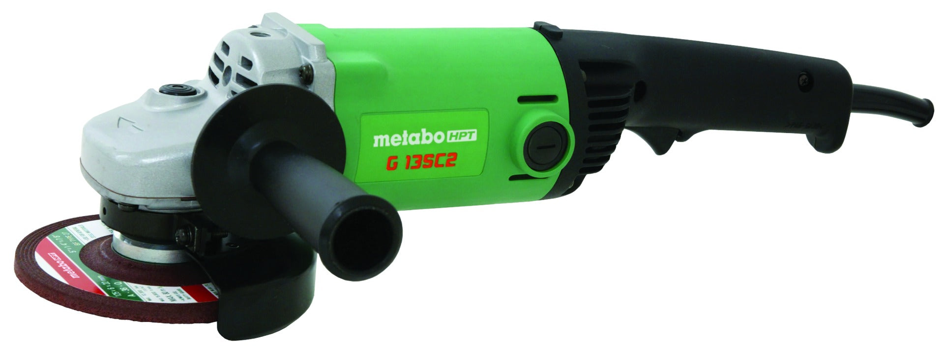 Metabo HPT 5 in. 11 Amp Rear Handle Trigger Switch Angle Grinder