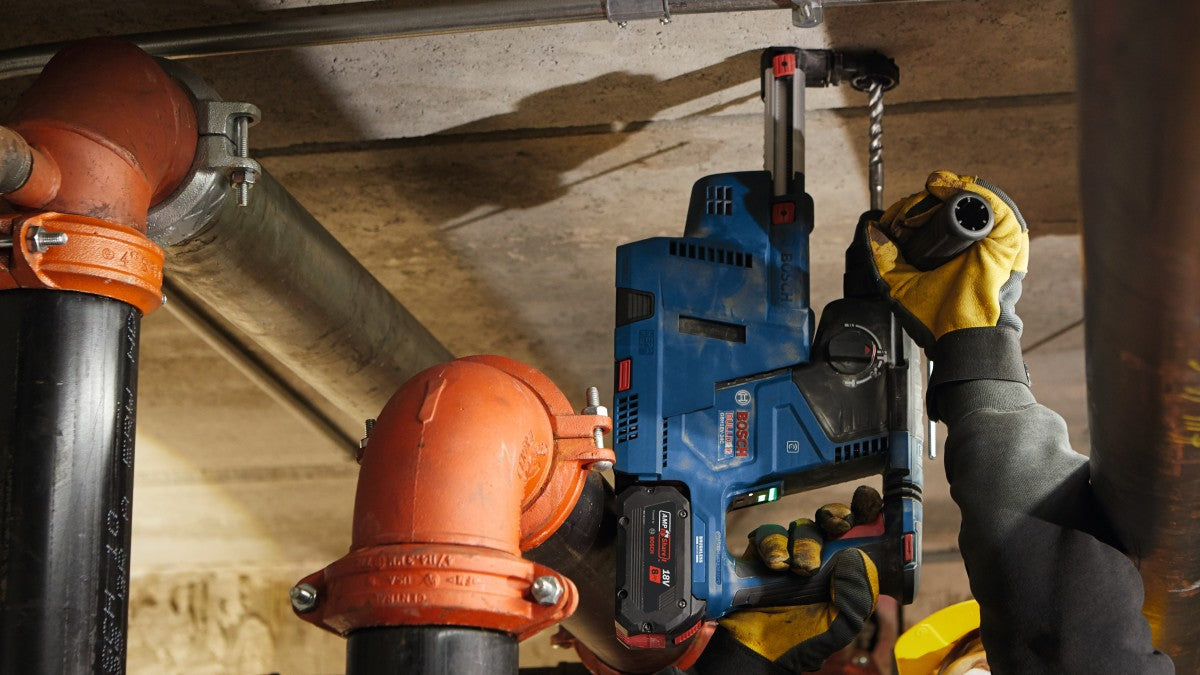 Bosch 18V 1" SDSplus Rotary Hammer w/ 2, 8.0 Ah Batteries GBH18V-24CK24