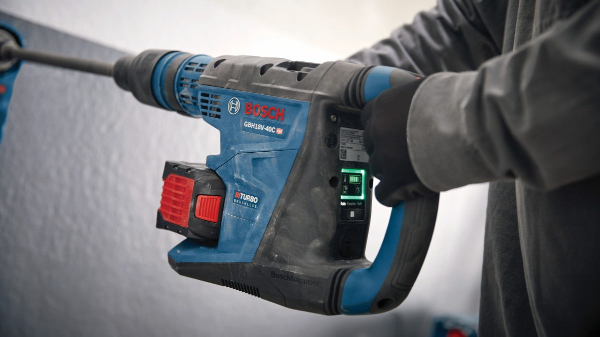 Bosch 18V Profactor 1-5/8" SDSmax Rotary Hammer w/ 2 Batteries GBH18V-40CK27