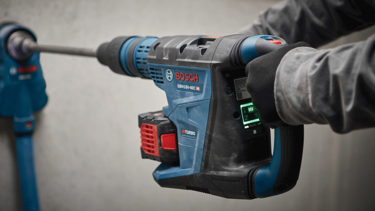 Bosch 18V Profactor 1-5/8" SDSmax Rotary Hammer w/ 2 Batteries GBH18V-40CK27